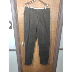 Polo Ralph Lauren Brown Corduroy Pants Slacks Mens Sz 36T-36 Measured 36x35